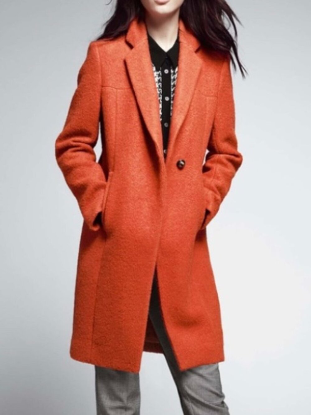 Vintage Kenneth Cole Orange Coat Sz. 4